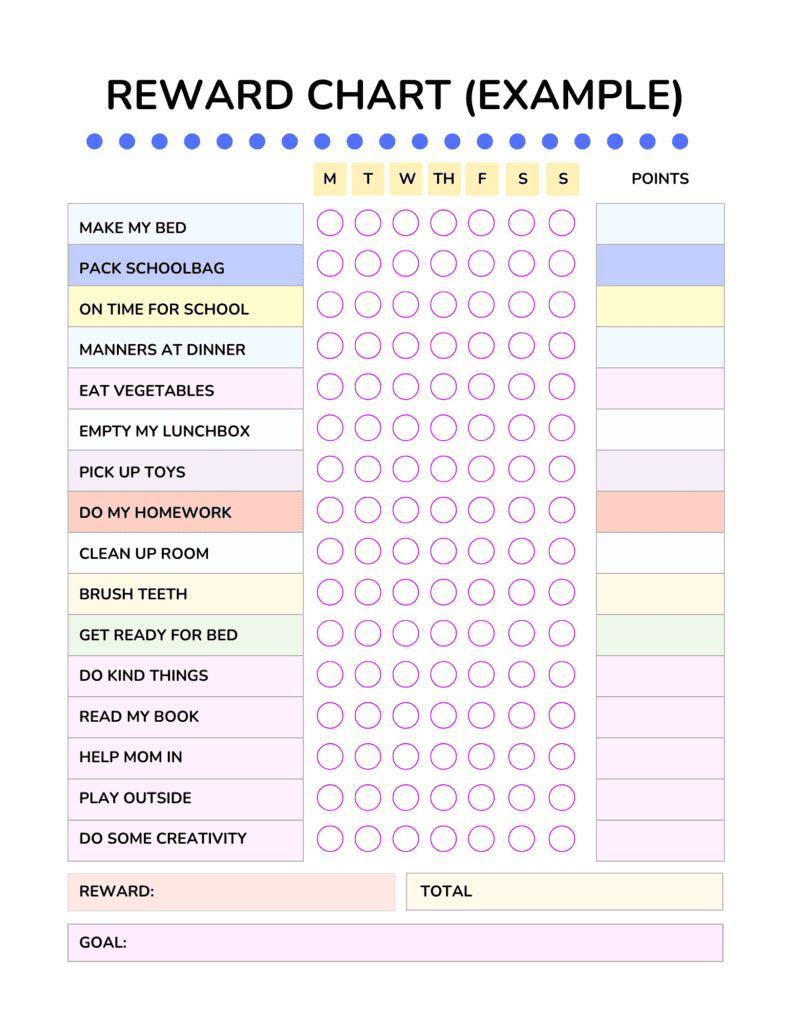 Chore Chart for Kids