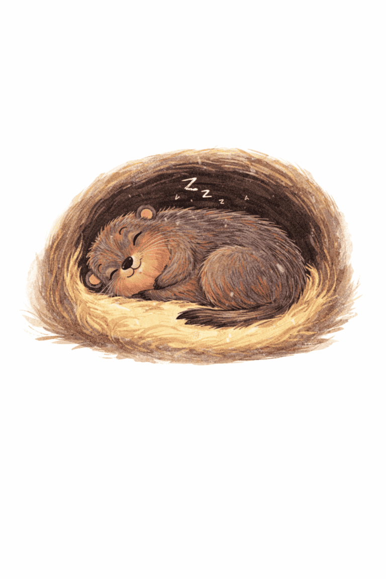 sleeping groundhog
