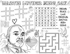 Martin Luther King Jr Printable Placemats